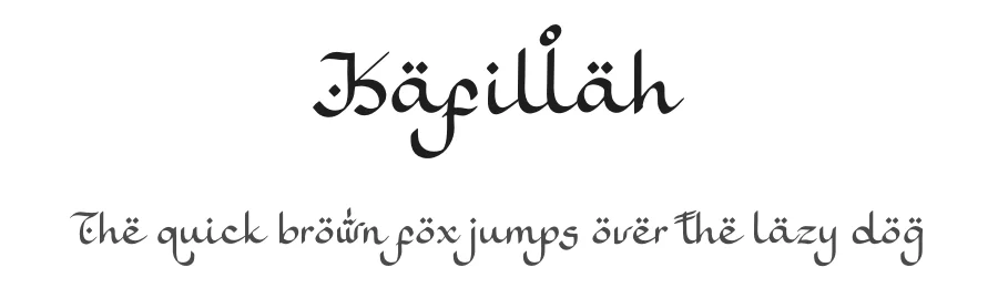 Kafillah by Denustudios — Decorative Font