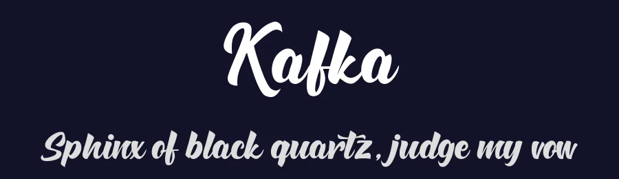Kafka by mhdafifersya — Script Handwritten Font — thumbnail 2