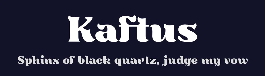 Kaftus by Kulokale Studio — Decorative Font — thumbnail 2