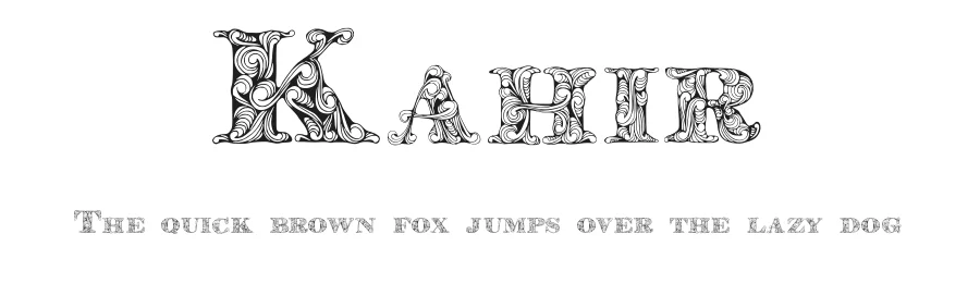 Kahir by Digital Typeface Studio โ Decorative Font