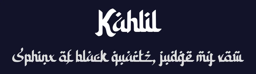 Kahlil by Typefactoryco — Decorative Font — thumbnail 2
