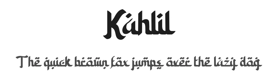 Kahlil by Typefactoryco — Decorative Font