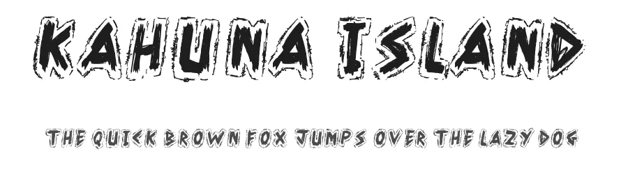 Kahuna Island by JSH creates β Decorative Font