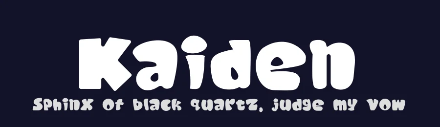 Kaiden by Ianmikraz — Decorative Font — thumbnail 2