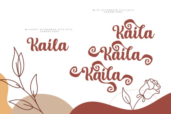 Kaila Font by Debut Studio — Script Handwritten Font — thumbnail 5