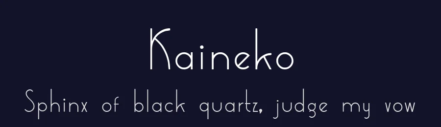 Kaineko by Osbert Darmawan — Decorative Font — thumbnail 2