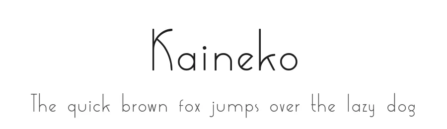 Kaineko by Osbert Darmawan — Decorative Font