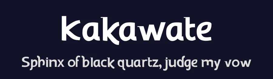Kakawate by Jean Catalano — Sans Serif Font — thumbnail 2