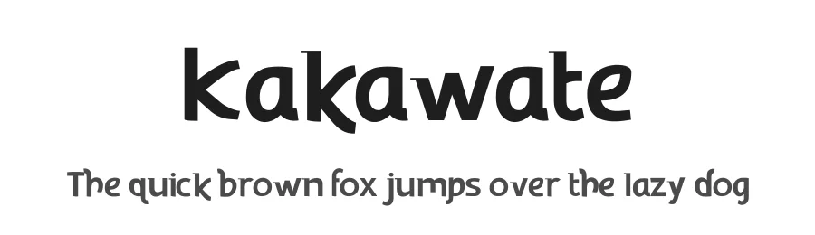 Kakawate by Jean Catalano — Sans Serif Font
