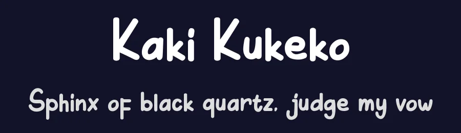 Kaki Kukeko by Tigadestd — Script Handwritten Font — thumbnail 2