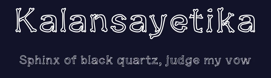 Kalansayetika by Apol Sta Maria — Decorative Font — thumbnail 2