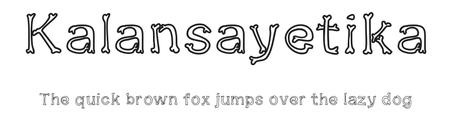 Kalansayetika by Apol Sta Maria — Decorative Font