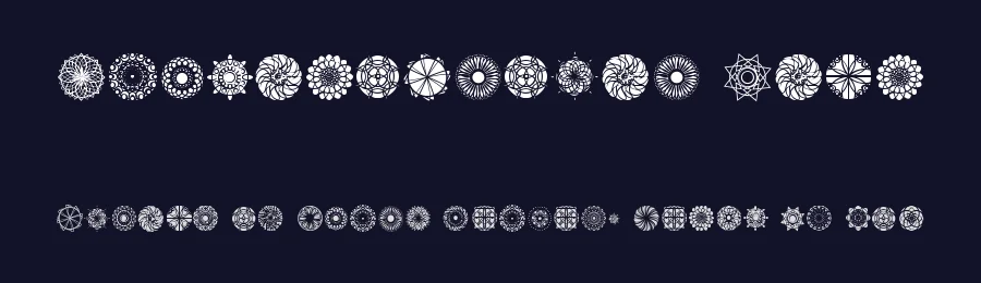 Kaleidoscopic Mind by Qkila — Dingbats Font — thumbnail 2