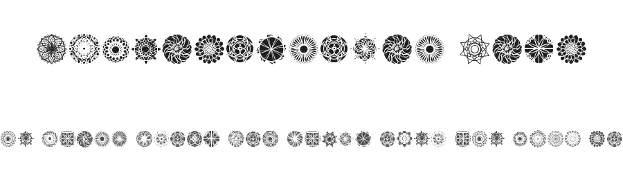 Kaleidoscopic Mind by Qkila — Dingbats Font