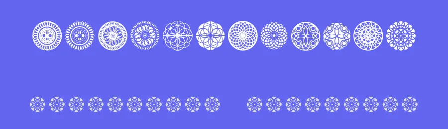 Kaleidoscopic Vision by Qkila — Dingbats Font — thumbnail 3