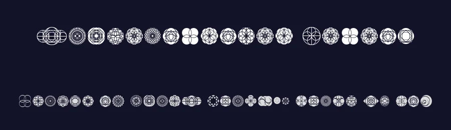 Kaleidoscopic Vision by Qkila — Dingbats Font — thumbnail 2