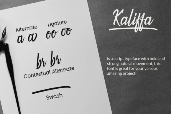 Kaliffa Font by Mytype Studio — Script Handwritten Font — thumbnail 2