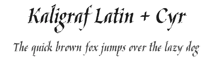 Kaligraf Latin + Cyr