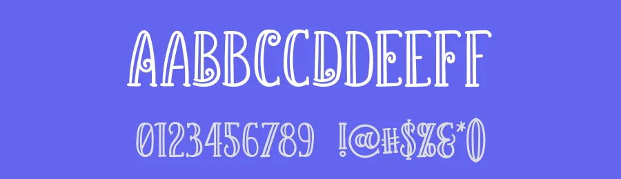 Kalina Starry by Vunira Design — Decorative Font — thumbnail 3