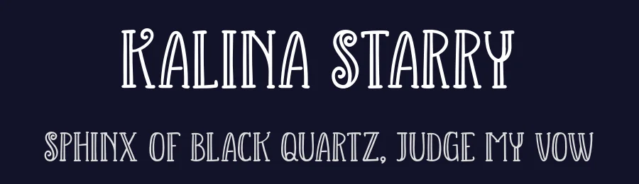 Kalina Starry by Vunira Design — Decorative Font — thumbnail 2