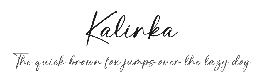 Kalinka by Ramli Setiadi — Script Handwritten Font