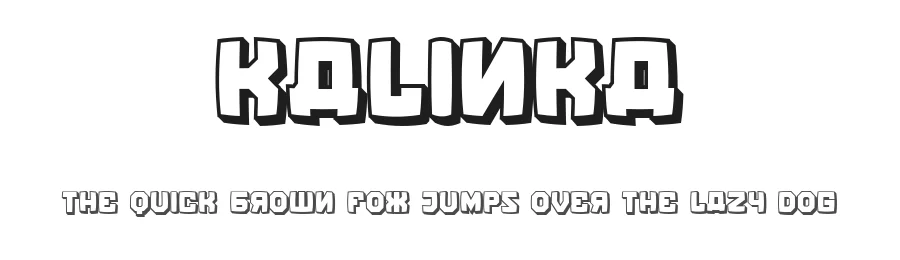 Kalinka by Vladimir Nikolic — Decorative Font