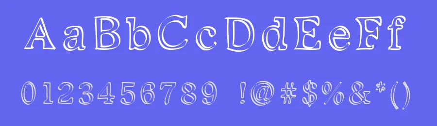 Kalligedoens by Nils von Blanc — Decorative Font — thumbnail 3
