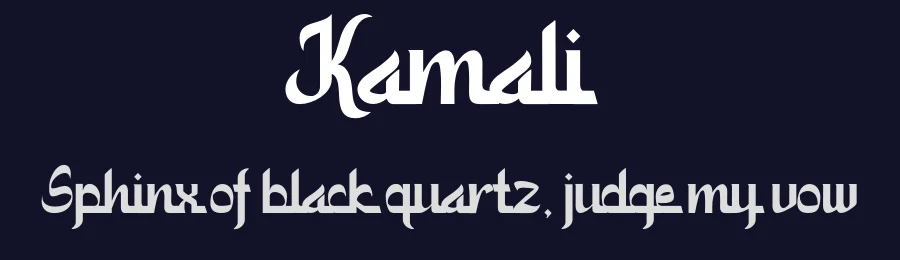 Kamali by Afkari Studio — Decorative Font — thumbnail 2