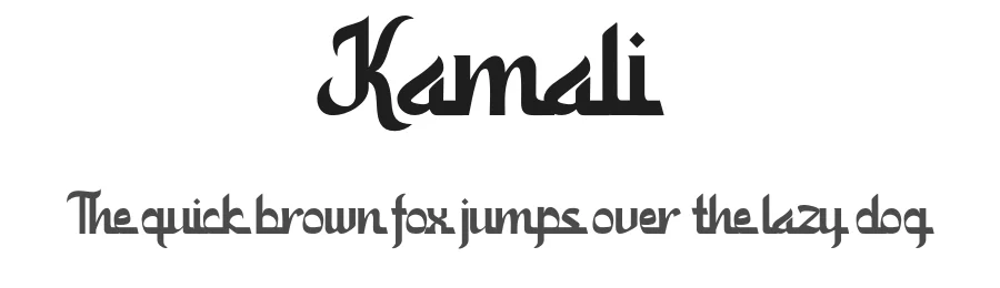 Kamali by Afkari Studio — Decorative Font