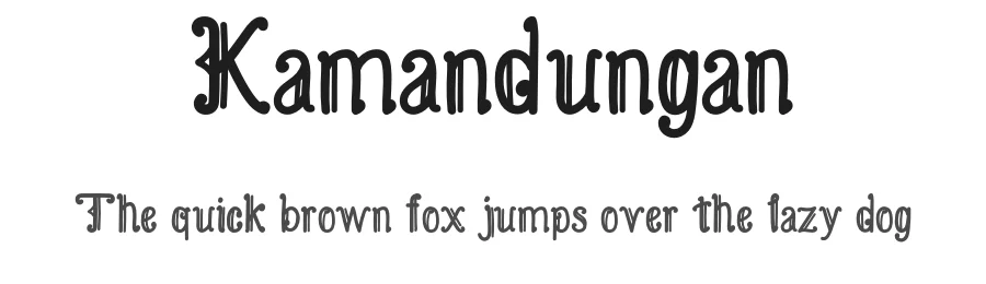 Kamandungan by DKV 18 ISI Surakarta β Decorative Font