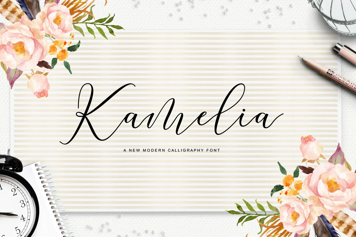 Kamelia Font by Megatype β Script Handwritten Font