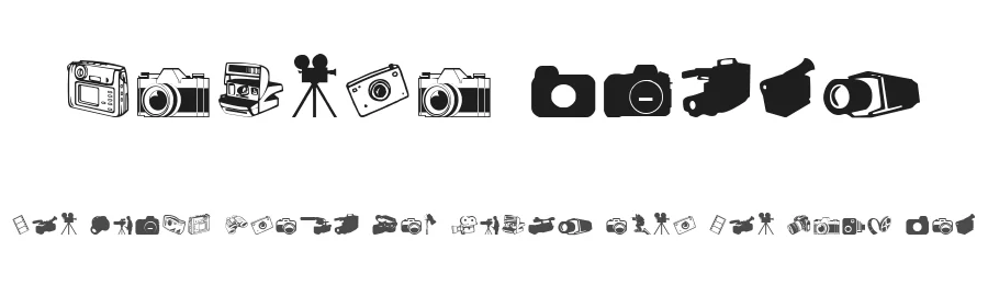 Kamera Dings by Iconian Fonts — Dingbats Font