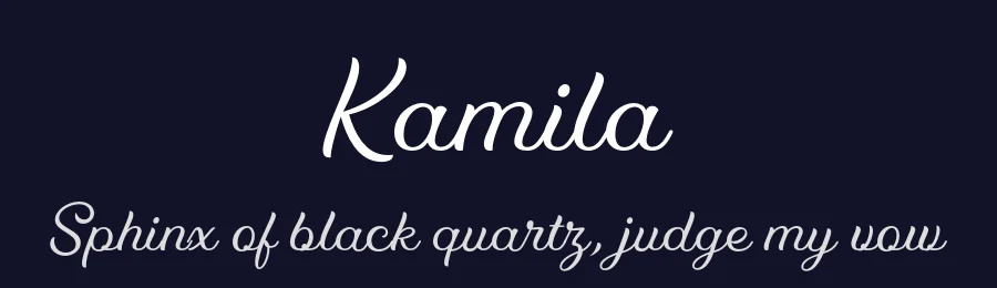 Kamila by SevenType — Script Handwritten Font — thumbnail 2