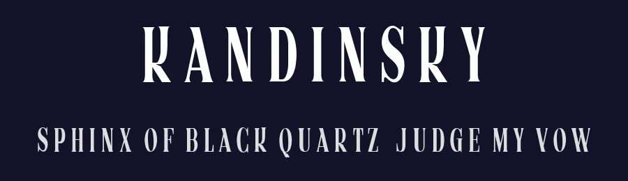 Kandinsky by Vladimir Nikolic — Serif Font — thumbnail 2