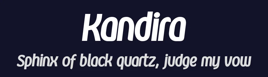 Kandira by Måns Grebäck — Sans Serif Font — thumbnail 2