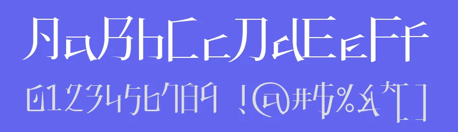 Kaneiwa Alp by Akihiro — Decorative Font — thumbnail 3