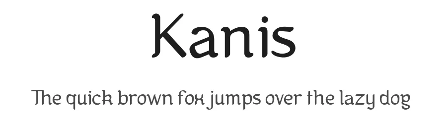 Kanis by Benoît Sjöholm — Sans Serif Font