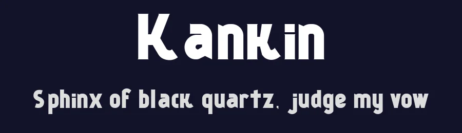 Kankin by MRfrukta — Decorative Font — thumbnail 2