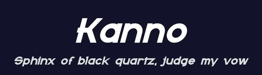 Kanno by Pixel Sagas — Display Font — thumbnail 2