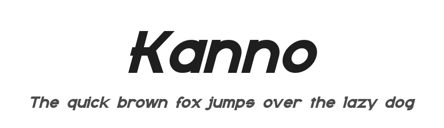 Kanno by Pixel Sagas — Display Font