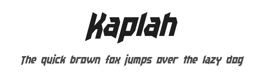 Kaplah by Pixel Sagas — Decorative Font