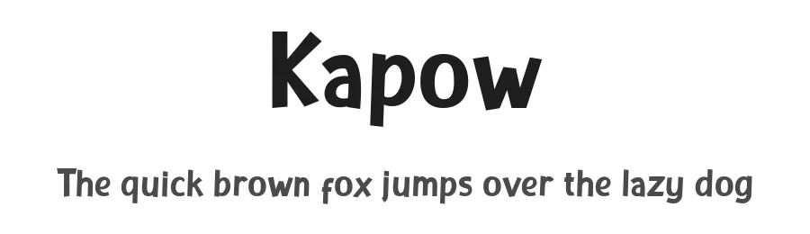 Kapow by Toko Laris Djaja — Decorative Font