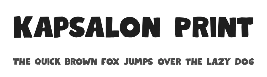 Kapsalon Print by Hanoded — Decorative Font