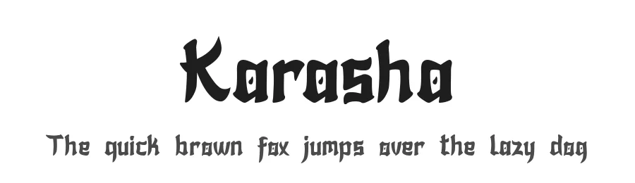 Karasha by Nurf Designs — Decorative Font