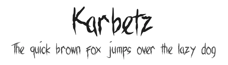 Karbetz by zamjump — Decorative Font