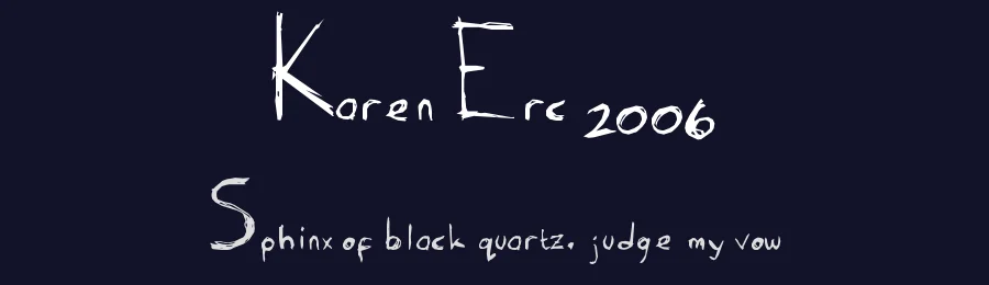 Karen Erc 2006 by The Space Wanderer — Script Handwritten Font — thumbnail 2