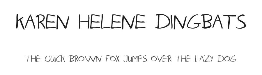 Karen Helene Dingbats by Listemageren — Dingbats Font