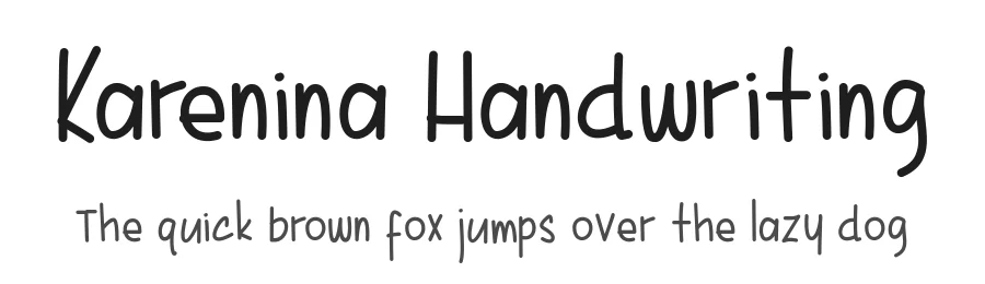 Karenina Handwriting