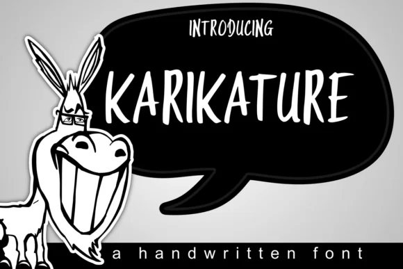 Karikature Font by Deedeetype — Script Handwritten Font