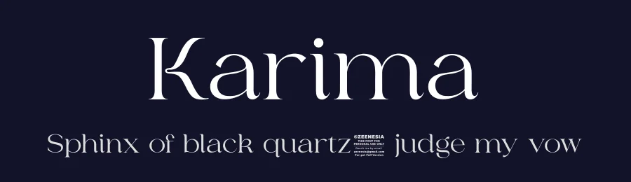Karima by Zeenesia Studio — Serif Font — thumbnail 2